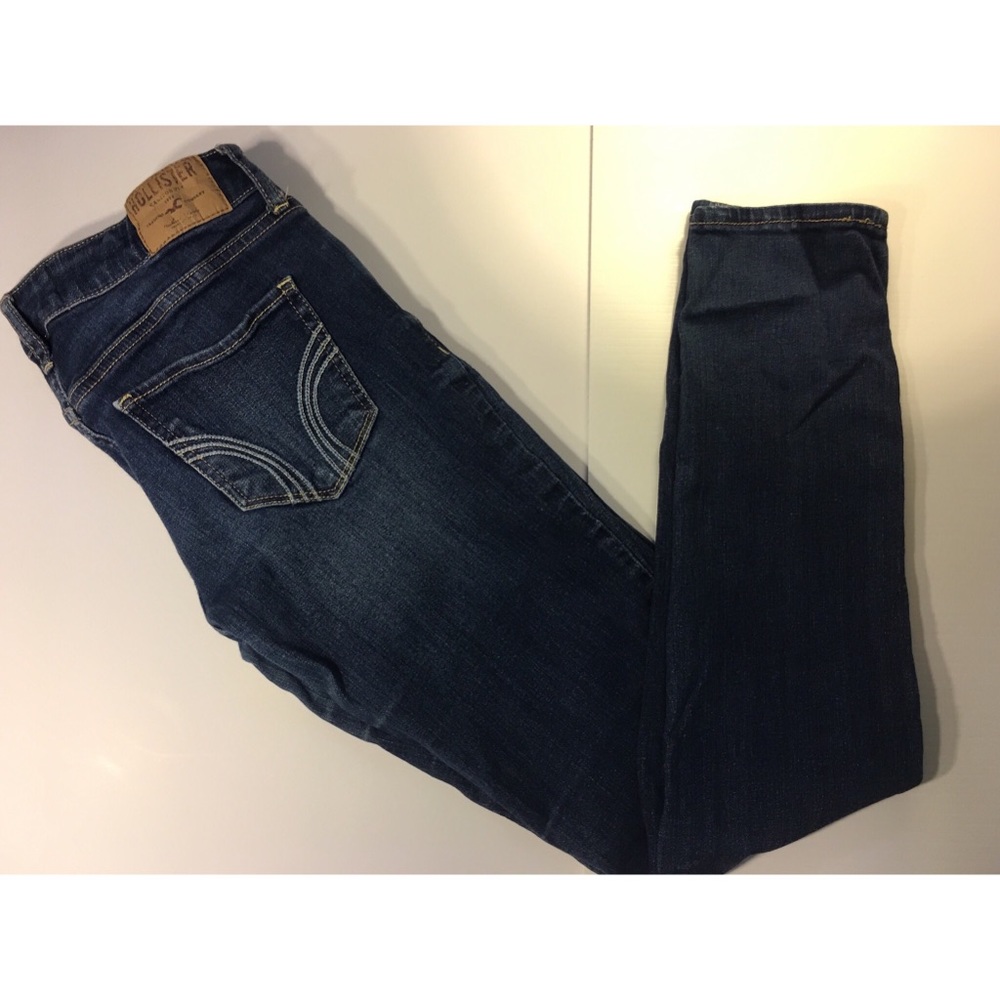 Hollister blue skinny jeans